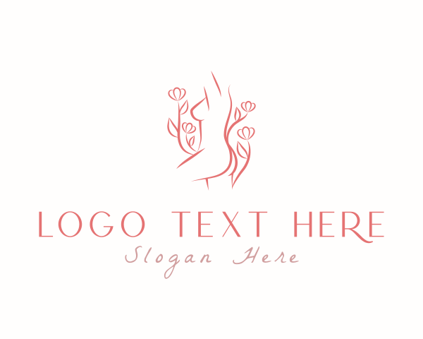 Floral Female Body logo