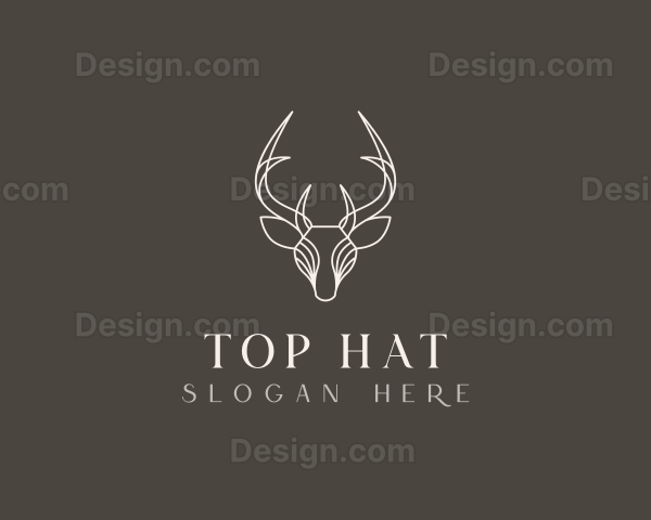 Reindeer Hunt Animal Logo