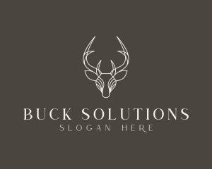 Reindeer Hunt Animal logo design