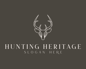 Reindeer Hunt Animal logo