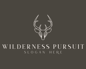 Reindeer Hunt Animal logo design