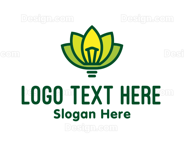 Light Bulb Lotus Logo
