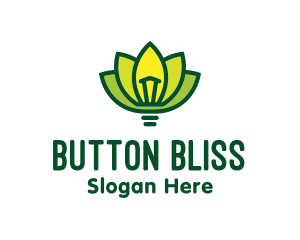 Light Bulb Lotus logo design