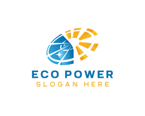 Solar Power Renewable Energy logo design