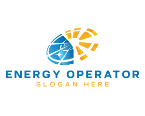 Solar Power Renewable Energy logo design