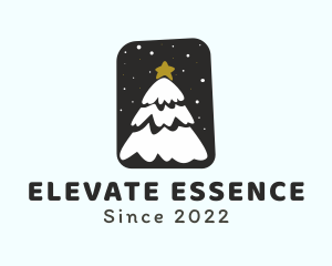 Snow Christmas Tree logo