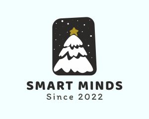 Snow Christmas Tree logo