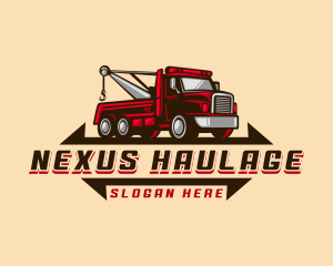 Tow Truck Pickup logo design