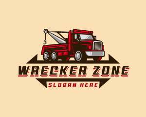 Tow Truck Pickup logo design