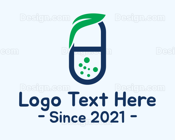 Herbal Medicine Pill Logo