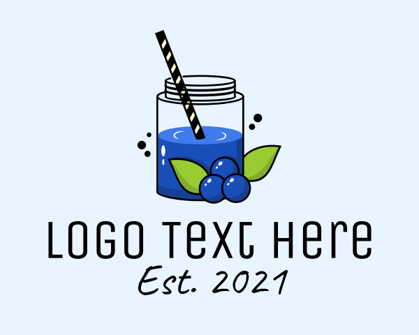 Blueberry logo example 2