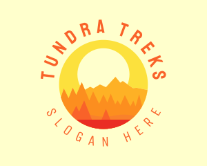 Sun Mountain Hiking logo design