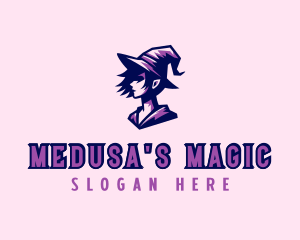 Magical Woman Witch logo design