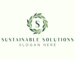 Sustainable Leaf Gardening logo design