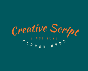 Script Brand Business logo design