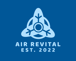 Ventilation Cooling Propeller logo design