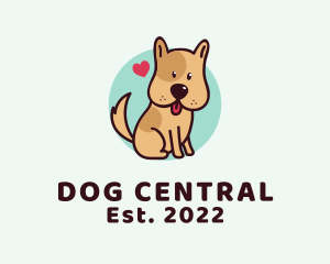 Cute Lovely Puppy logo design