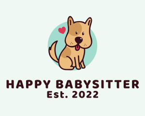 Cute Lovely Puppy logo design