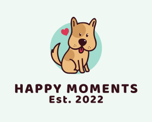 Cute Lovely Puppy logo design