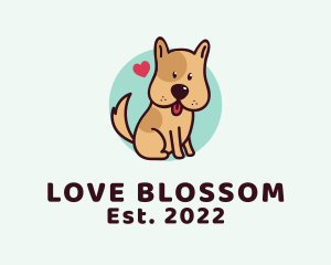 Cute Lovely Puppy logo design