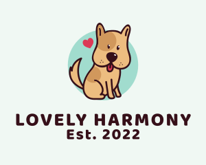 Cute Lovely Puppy logo