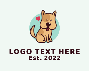 Cute Lovely Puppy logo