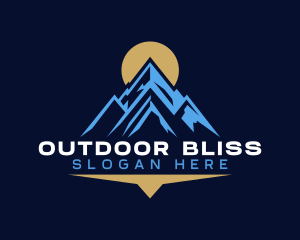 Peak Mountain Camping logo design