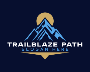 Peak Mountain Camping logo design