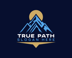 Peak Mountain Camping logo design