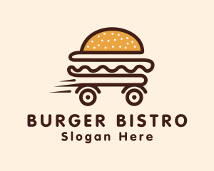 Hamburger Food Delivery logo