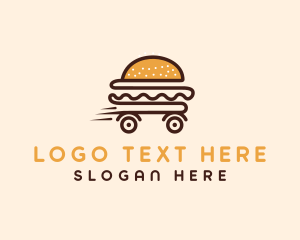 Hamburger Food Delivery logo