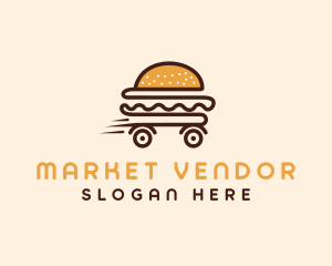 Hamburger Food Delivery logo design