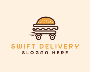 Hamburger Food Delivery logo design