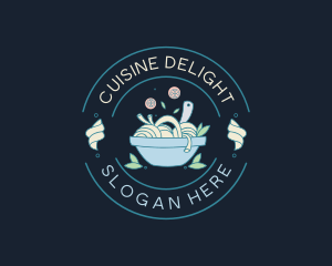 Pasta Bowl Cooking logo design