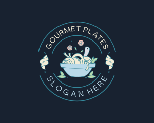 Pasta Bowl Cooking logo design