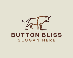 Bull Horn Buffalo logo design