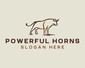 Bull Horn Buffalo logo design