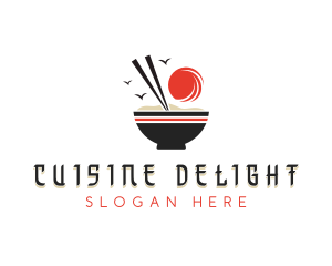 Rice Porridge Cuisine logo design