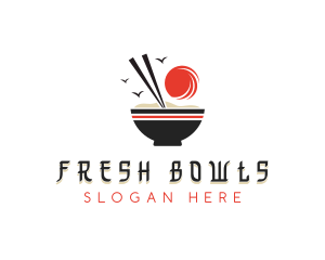 Rice Porridge Cuisine logo design