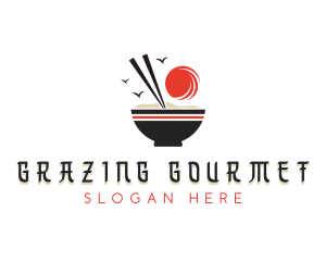 Rice Porridge Cuisine logo design