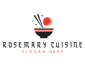 Rice Porridge Cuisine logo design