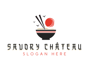 Rice Porridge Cuisine logo design