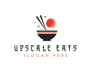 Rice Porridge Cuisine logo design