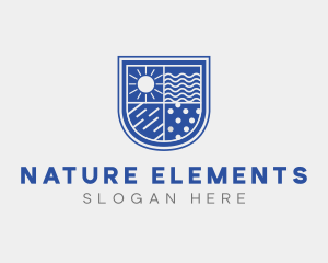 Sun Weather Elements Shield logo