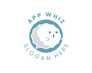 Cute Ghost Messaging App logo design