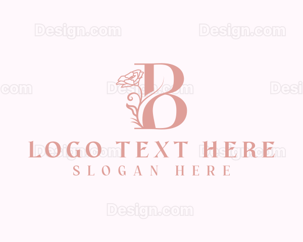 Elegant Flower Bloom Letter B Logo