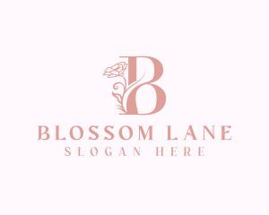 Elegant Flower Bloom Letter B logo design