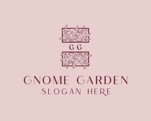 Floral Garden Wedding logo design