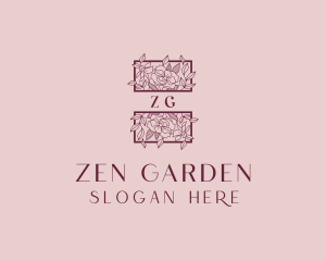 Floral Garden Wedding logo design