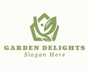 House Garden Plant logo design